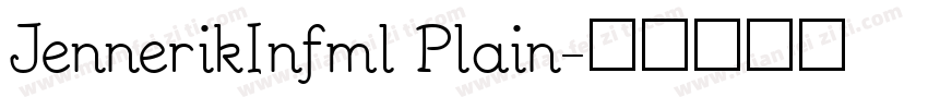JennerikInfml Plain字体转换